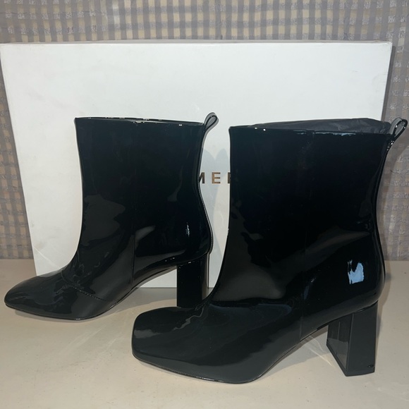 🖤 NIB! Good American Patent Ankle Boot - Picture 6 of 12